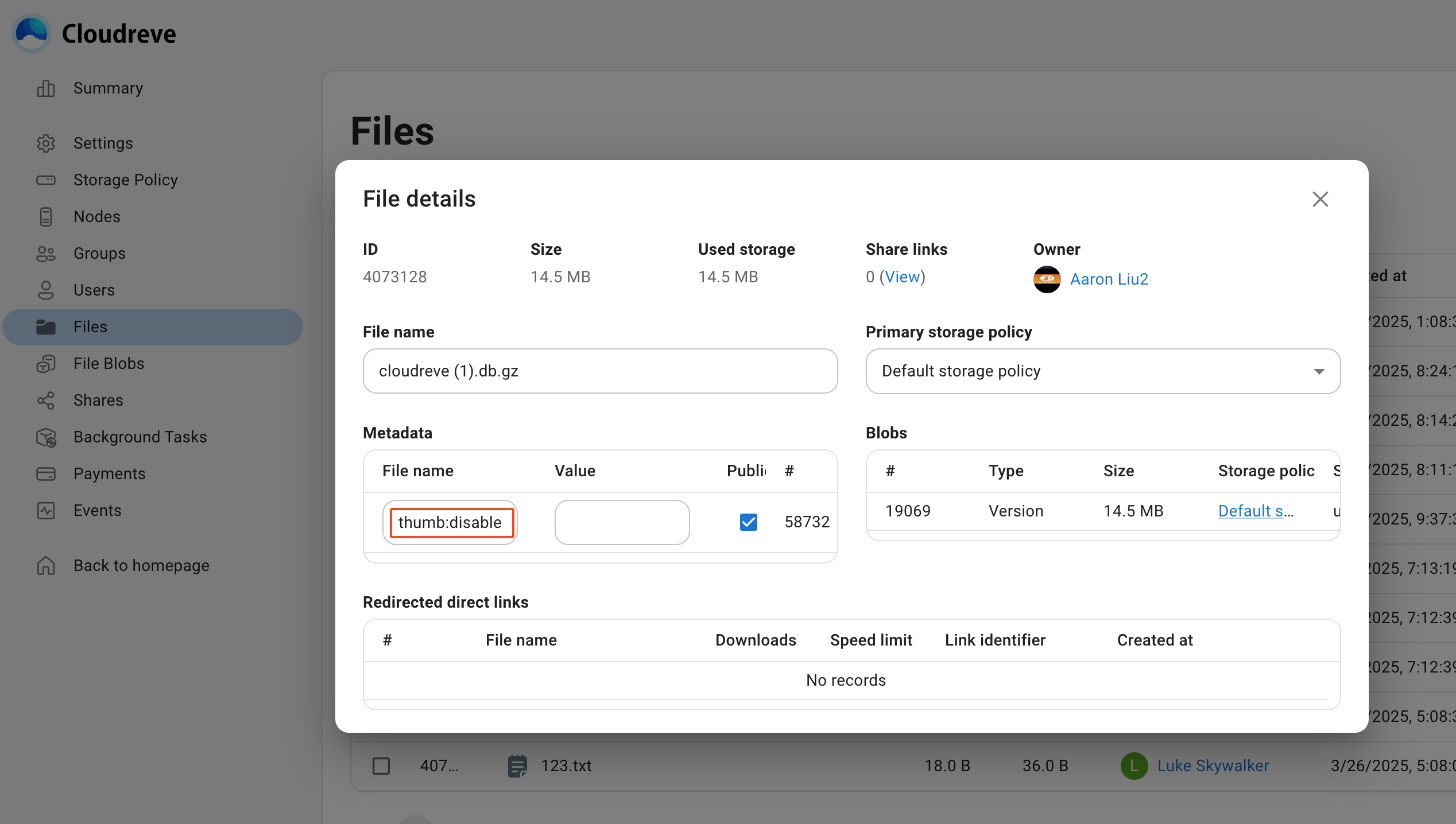 Check thumbnail status